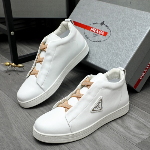 Prada High Top Shoes For Men #1257420 $88.00 USD, Wholesale Replica Prada High Top Shoes