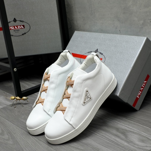 Replica Prada High Top Shoes For Men #1257420 $88.00 USD for Wholesale