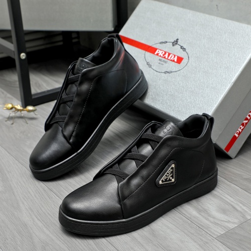 Prada High Top Shoes For Men #1257421 $88.00 USD, Wholesale Replica Prada High Top Shoes