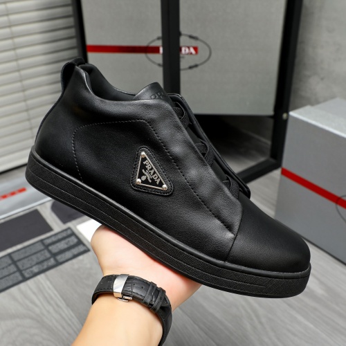 Replica Prada High Top Shoes For Men #1257421 $88.00 USD for Wholesale