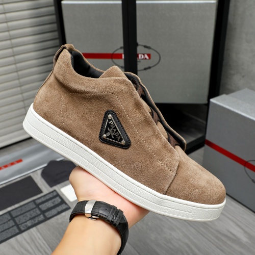 Replica Prada High Top Shoes For Men #1257422 $88.00 USD for Wholesale