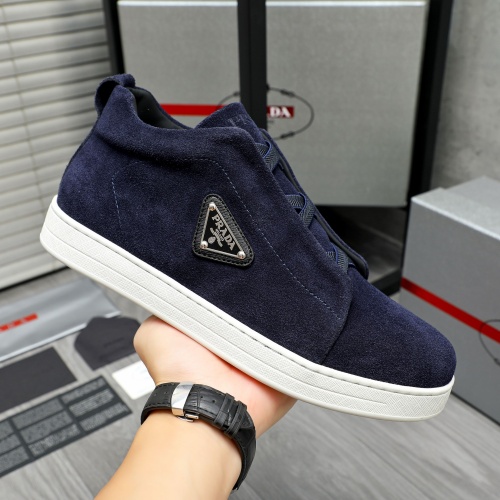 Replica Prada High Top Shoes For Men #1257423 $88.00 USD for Wholesale