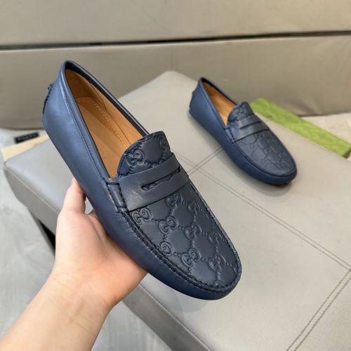 Replica Gucci Oxfords Shoes For Men #1257456 $85.00 USD for Wholesale