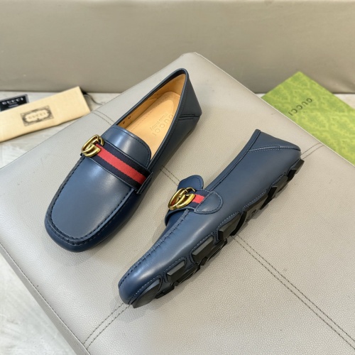 Replica Gucci Oxfords Shoes For Men #1257463 $85.00 USD for Wholesale