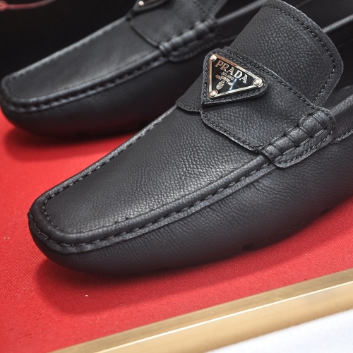 Replica Prada Leather Shoes For Men #1257508 $80.00 USD for Wholesale