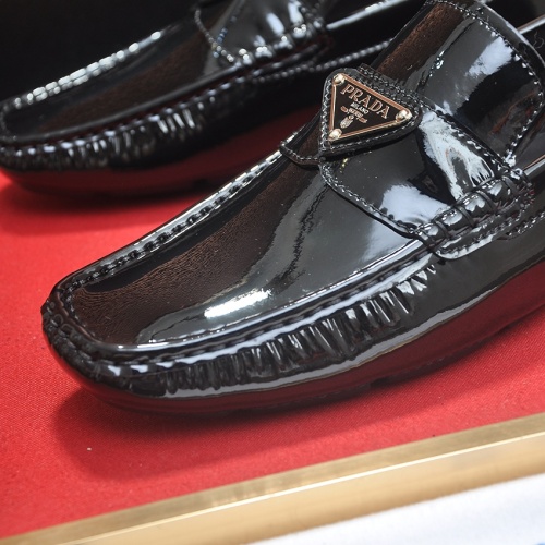 Replica Prada Leather Shoes For Men #1257519 $80.00 USD for Wholesale