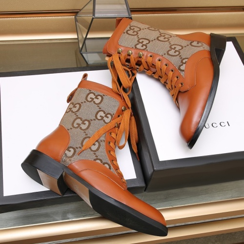 Replica Gucci Boots For Men #1257521 $118.00 USD for Wholesale