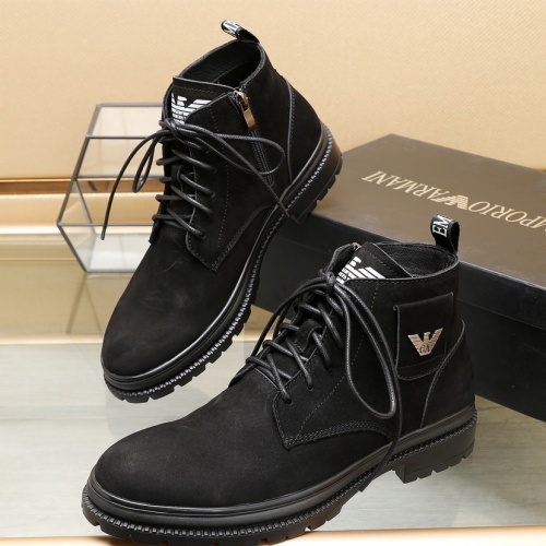 Armani Boots For Men #1257523 $96.00 USD, Wholesale Replica Armani Boots