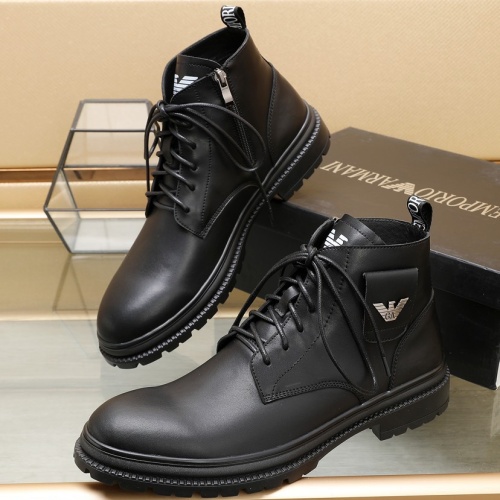 Armani Boots For Men #1257524 $96.00 USD, Wholesale Replica Armani Boots