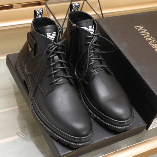 Replica Armani Boots For Men #1257524 $96.00 USD for Wholesale