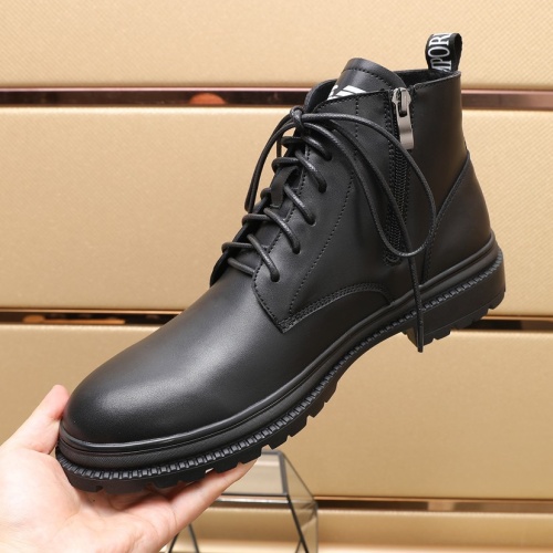 Replica Armani Boots For Men #1257524 $96.00 USD for Wholesale