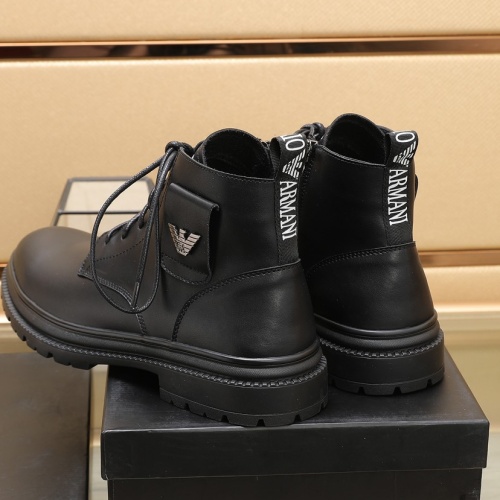 Replica Armani Boots For Men #1257524 $96.00 USD for Wholesale