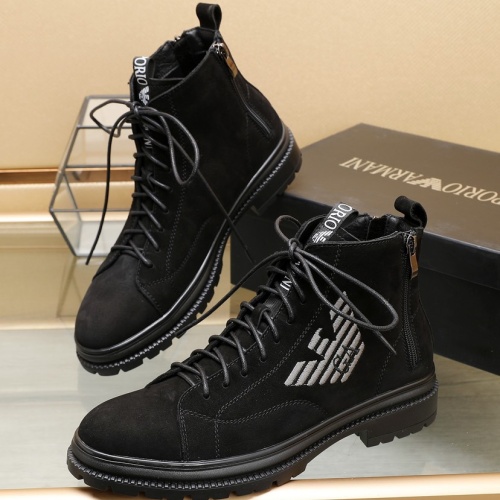 Armani Boots For Men #1257525 $96.00 USD, Wholesale Replica Armani Boots