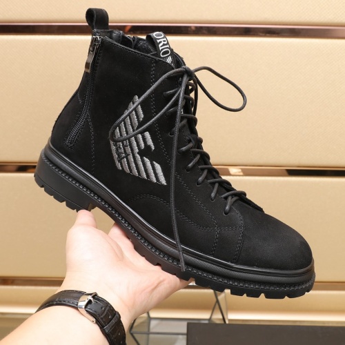 Replica Armani Boots For Men #1257525 $96.00 USD for Wholesale