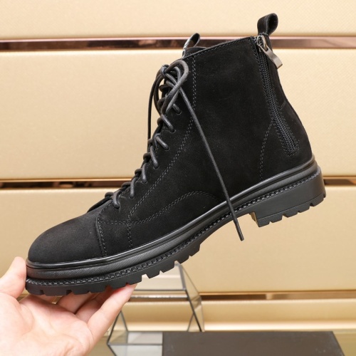 Replica Armani Boots For Men #1257525 $96.00 USD for Wholesale