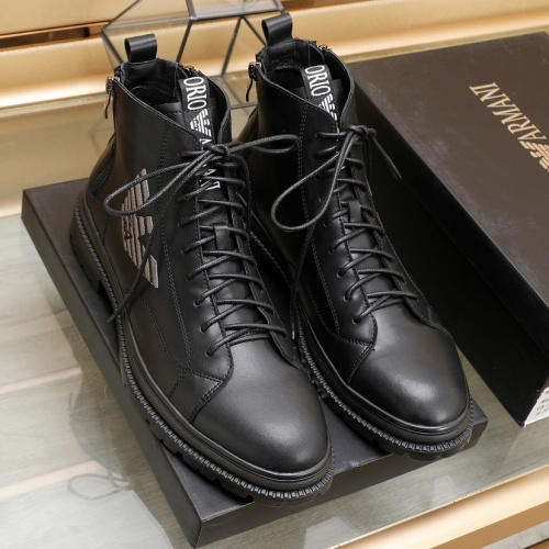 Replica Armani Boots For Men #1257526 $96.00 USD for Wholesale