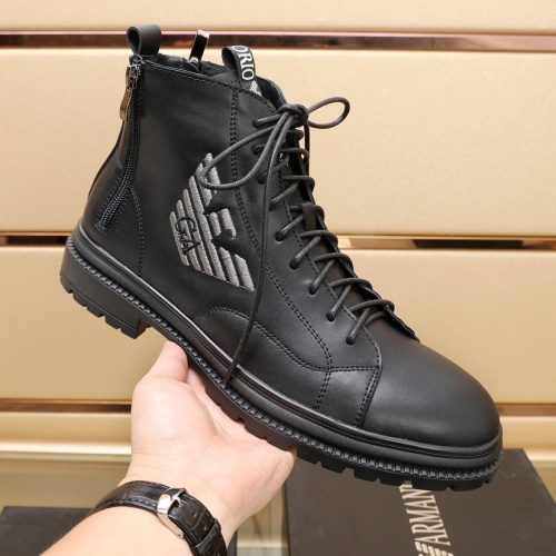 Replica Armani Boots For Men #1257526 $96.00 USD for Wholesale