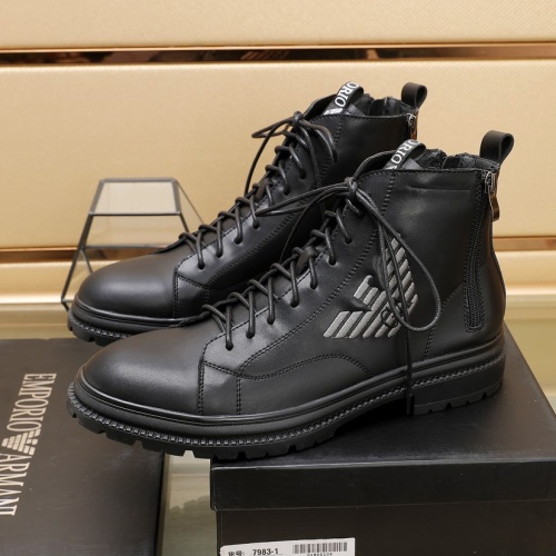 Replica Armani Boots For Men #1257526 $96.00 USD for Wholesale