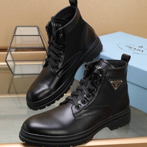 Prada Boots For Men #1257528 $96.00 USD, Wholesale Replica Prada Boots