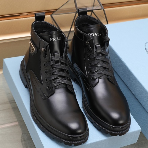 Replica Prada Boots For Men #1257528 $96.00 USD for Wholesale