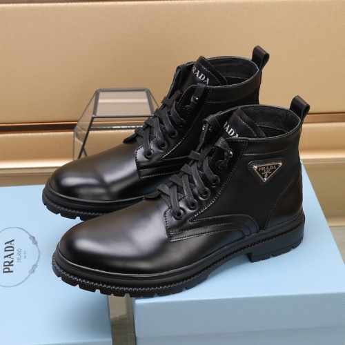 Replica Prada Boots For Men #1257528 $96.00 USD for Wholesale