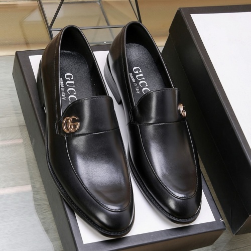 Replica Gucci Oxfords Shoes For Men #1257539 $92.00 USD for Wholesale