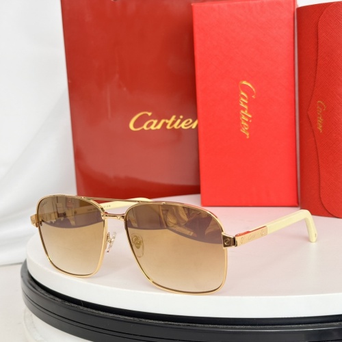 Cartier AAA Quality Sunglassess #1257555 $48.00 USD, Wholesale Replica Cartier AAA Quality Sunglassess