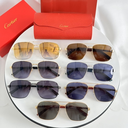 Replica Cartier AAA Quality Sunglassess #1257555 $48.00 USD for Wholesale