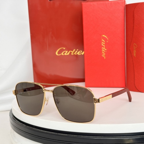 Cartier AAA Quality Sunglassess #1257556 $48.00 USD, Wholesale Replica Cartier AAA Quality Sunglassess