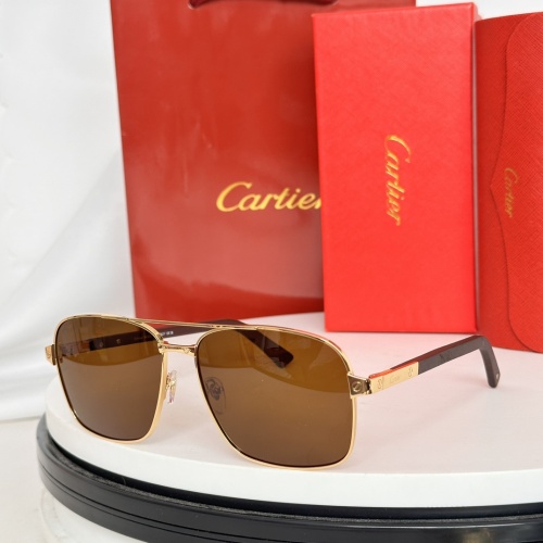 Cartier AAA Quality Sunglassess #1257557 $48.00 USD, Wholesale Replica Cartier AAA Quality Sunglassess