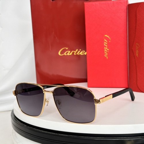 Cartier AAA Quality Sunglassess #1257561 $48.00 USD, Wholesale Replica Cartier AAA Quality Sunglassess