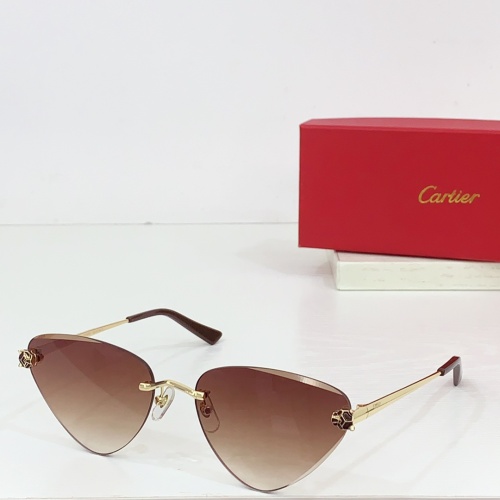 Cartier AAA Quality Sunglassess #1257581 $68.00 USD, Wholesale Replica Cartier AAA Quality Sunglassess