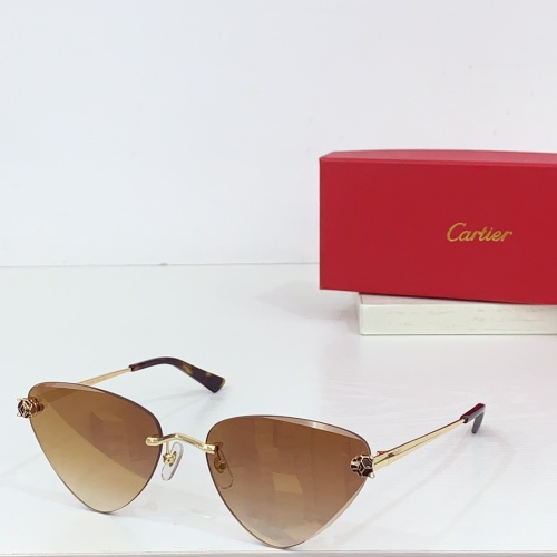 Cartier AAA Quality Sunglassess #1257582 $68.00 USD, Wholesale Replica Cartier AAA Quality Sunglassess