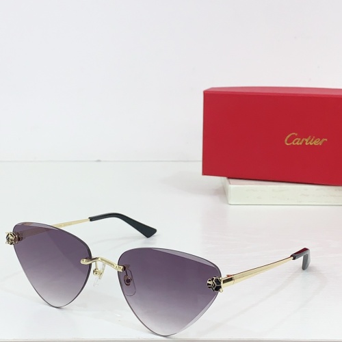 Cartier AAA Quality Sunglassess #1257584 $68.00 USD, Wholesale Replica Cartier AAA Quality Sunglassess