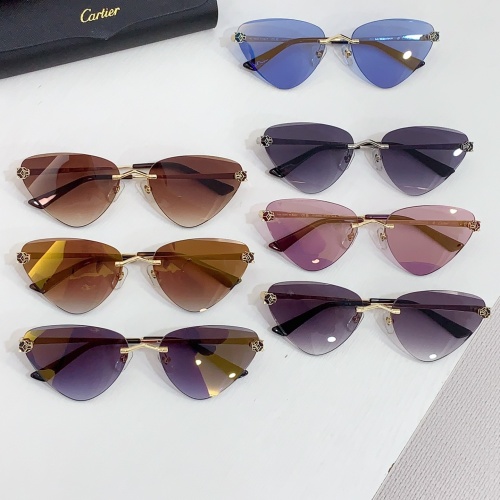 Replica Cartier AAA Quality Sunglassess #1257584 $68.00 USD for Wholesale