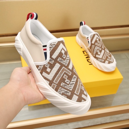 Replica Fendi Casual Shoes For Men #1257589 $85.00 USD for Wholesale