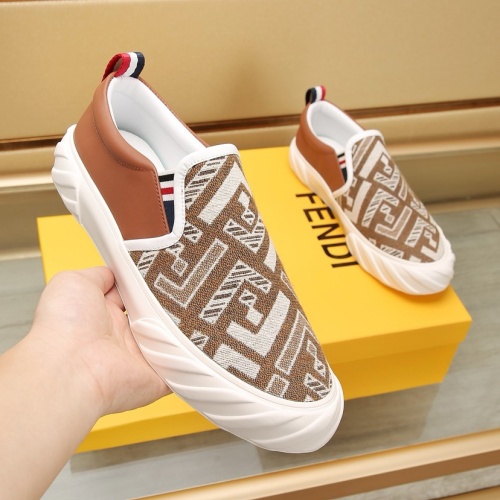 Replica Fendi Casual Shoes For Men #1257590 $85.00 USD for Wholesale