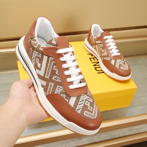 Replica Fendi Casual Shoes For Men #1257592 $88.00 USD for Wholesale