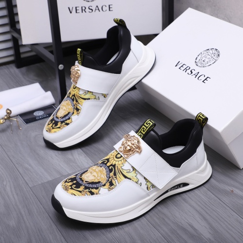 Versace Casual Shoes For Men #1257658 $76.00 USD, Wholesale Replica Versace Casual Shoes