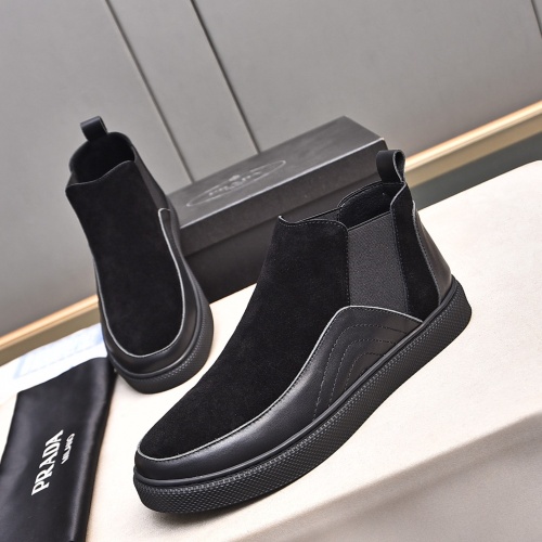 Replica Prada Boots For Men #1257672 $82.00 USD for Wholesale