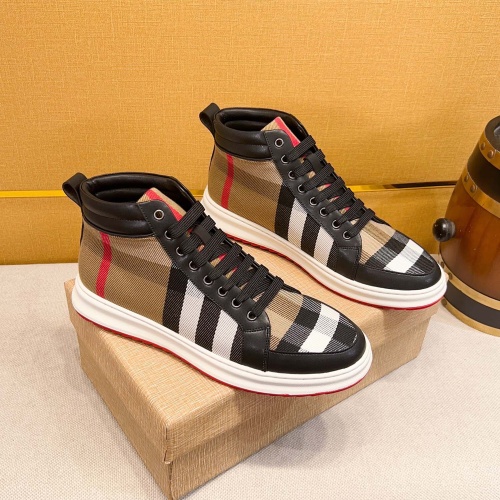 Burberry High Tops Shoes For Men #1257730 $80.00 USD, Wholesale Replica Burberry High Tops Shoes