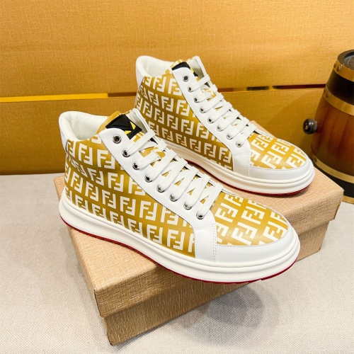 Fendi High Tops Casual Shoes For Men #1257731 $80.00 USD, Wholesale Replica Fendi High Tops Casual Shoes