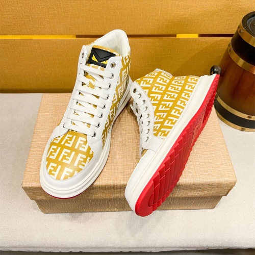 Replica Fendi High Tops Casual Shoes For Men #1257731 $80.00 USD for Wholesale