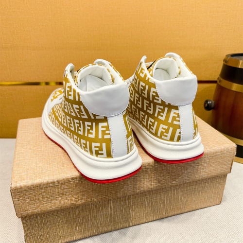 Replica Fendi High Tops Casual Shoes For Men #1257731 $80.00 USD for Wholesale