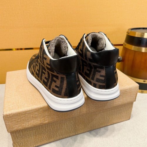 Replica Fendi High Tops Casual Shoes For Men #1257732 $80.00 USD for Wholesale