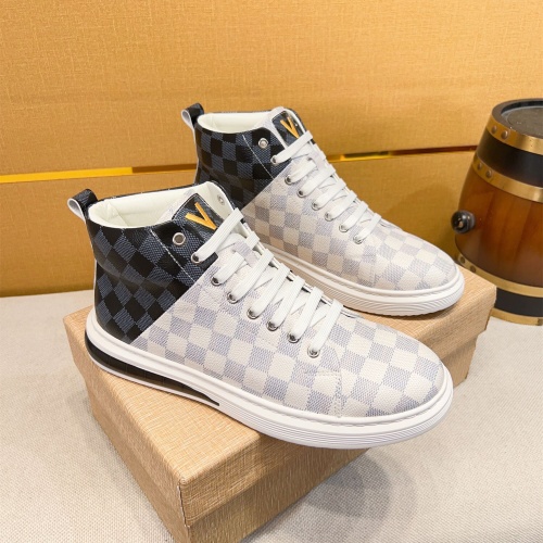 Louis Vuitton High Tops Shoes For Men #1257733 $80.00 USD, Wholesale Replica Louis Vuitton High Tops Shoes