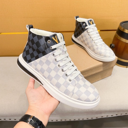 Replica Louis Vuitton High Tops Shoes For Men #1257733 $80.00 USD for Wholesale