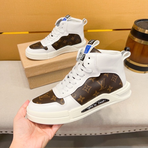 Replica Louis Vuitton High Tops Shoes For Men #1257735 $80.00 USD for Wholesale