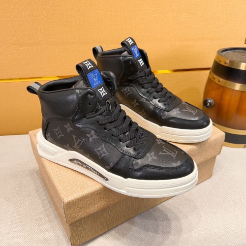 Louis Vuitton High Tops Shoes For Men #1257736 $80.00 USD, Wholesale Replica Louis Vuitton High Tops Shoes