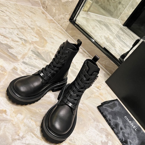 Replica Chanel Boots For Women #1257761 $115.00 USD for Wholesale